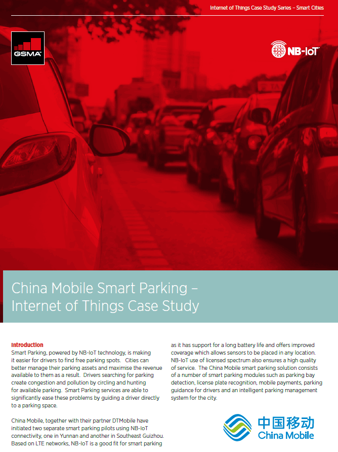 NB-IoT powers China Mobile smart parking