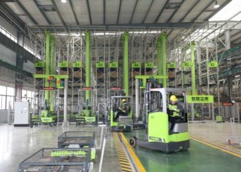 Inside Zoomlion’s tower crane smart factory in Changde, China. PHOTO from Zoomlion