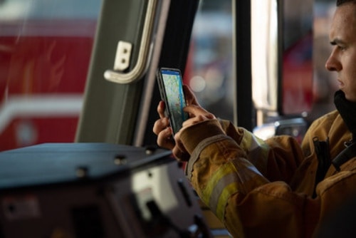 Built on the IBM Cloud, the new platform created in partnership with Samsung will now allow firefighters and other first responders to track first responders' vitals, including heart rate and physical activity, to determine if that person is in distress and automatically dispatch help.  (Photo attribution to Samsung Electronics Co., Ltd)