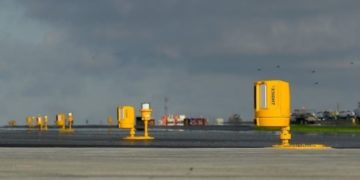 Xsight Systems’ sensors deployed along the runway (PRNewsfoto/Xsight Systems Ltd.)