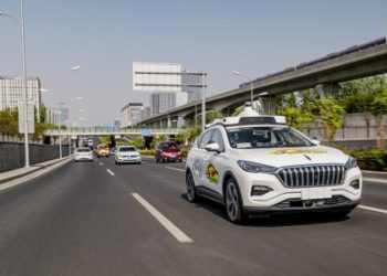 Baidu Apollo autonomous driving car on open roads in Beijing