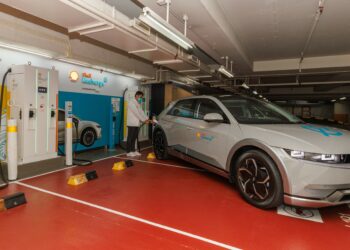 The Shell Recharge station in China Hong Kong City is the first station to offer prioritised mid charger for Hyundai owners