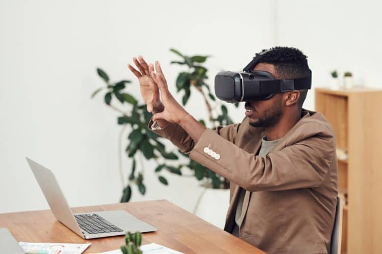Photo by fauxels: https://www.pexels.com/photo/man-using-vr-goggles-3183187/
