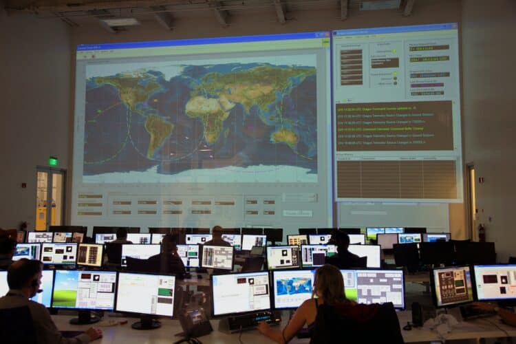 Photo by SpaceX: https://www.pexels.com/photo/group-of-colleagues-working-in-modern-office-with-big-map-on-screen-586104/