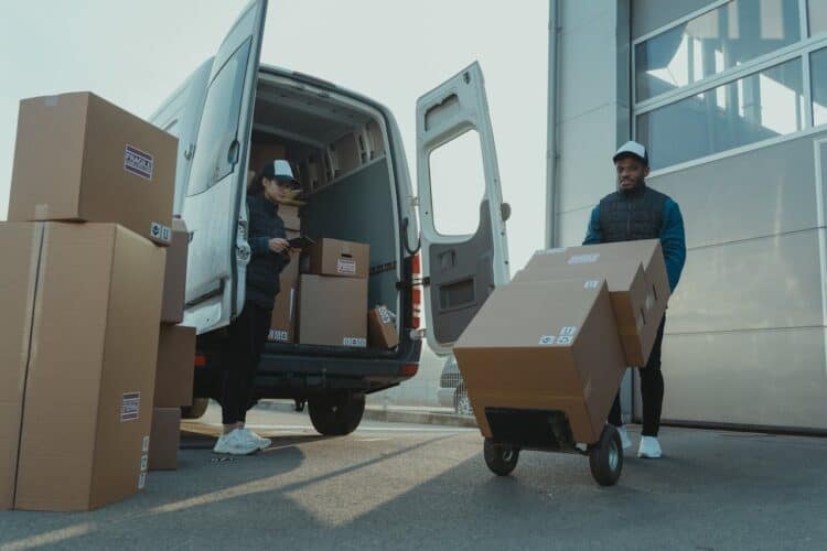 Photo by Tima Miroshnichenko: https://www.pexels.com/photo/a-man-and-a-woman-working-for-a-delivery-company-6169668/