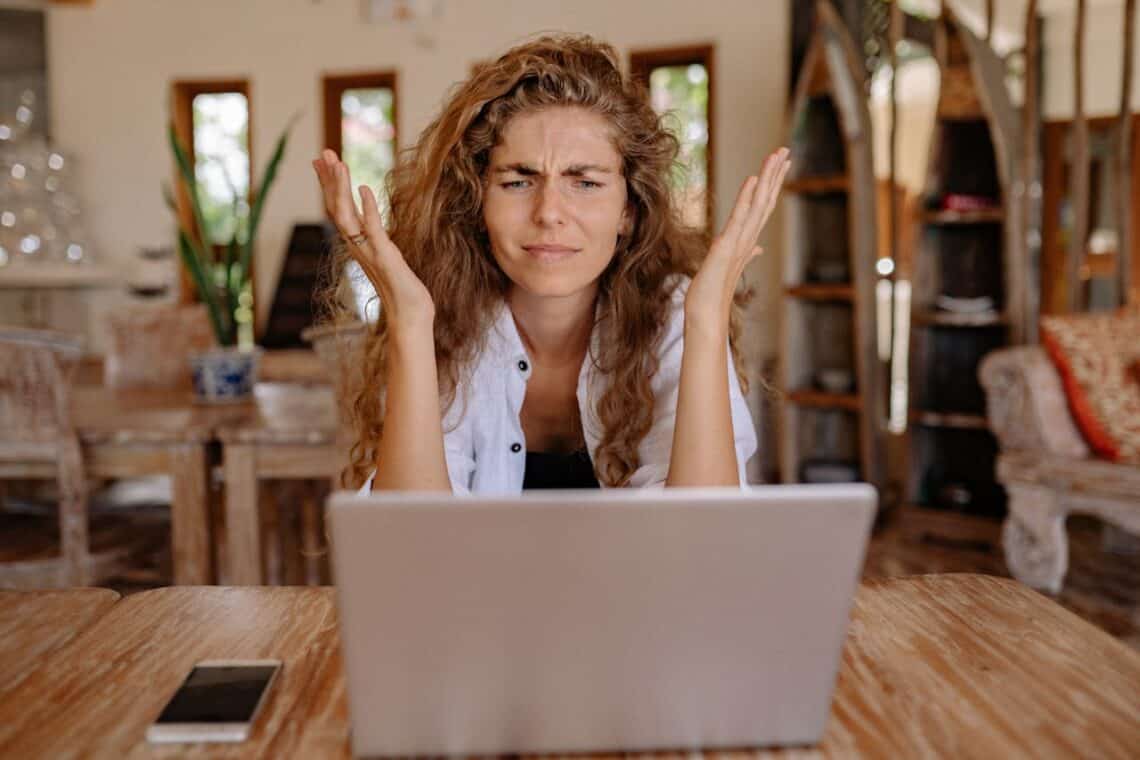 Photo by Yan Krukau: https://www.pexels.com/photo/photo-of-woman-showing-frustrations-on-her-face-4458420/