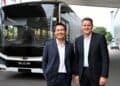 (From left) Hoe Yeen Teck  of ST Engineering and Alexander Vlaskamp of MAN Truck & Bus