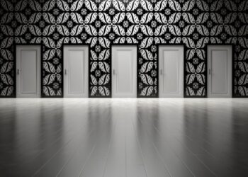 Photo by Pixabay: https://www.pexels.com/photo/seven-white-closed-doors-277593/