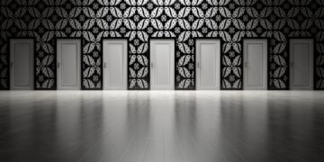 Photo by Pixabay: https://www.pexels.com/photo/seven-white-closed-doors-277593/