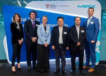 Merck and NTU Executives at the signing ceremony