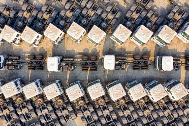 Photo by Tom Fisk from Pexels: https://www.pexels.com/photo/aerial-photography-of-parked-trucks-3245123/