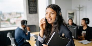 Photo by Yan Krukau: https://www.pexels.com/photo/pretty-woman-talking-on-a-headphones-8867478/