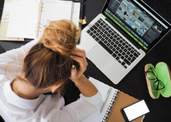 Photo by energepic.com: https://www.pexels.com/photo/woman-sitting-in-front-of-macbook-313690/