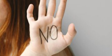Photo by Polina Tankilevitch: https://www.pexels.com/photo/hand-of-a-woman-showing-palm-with-a-word-no-4830656/