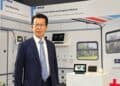 MC Chiang, VP of the iService Sector, Advantech with AIoT-based digital management systems