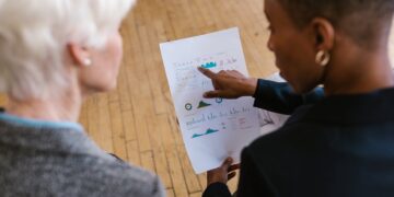 Photo by RDNE Stock project: https://www.pexels.com/photo/woman-pointing-finger-on-a-white-paper-with-graphs-7414286/