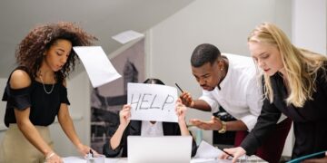 Photo by Yan Krukau: https://www.pexels.com/photo/people-talking-to-a-stressed-coworker-in-the-workplace-7640745/