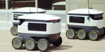 Photo by Kindel Media: https://www.pexels.com/photo/close-up-photo-of-delivert-robots-8566569/