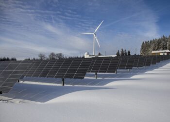 Photo by Pixabay: https://www.pexels.com/photo/solar-panels-on-snow-with-windmill-under-clear-day-sky-433308/