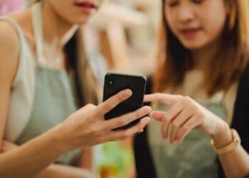 Photo by Amina Filkins: https://www.pexels.com/photo/crop-women-with-modern-smartphone-in-shop-5410102/