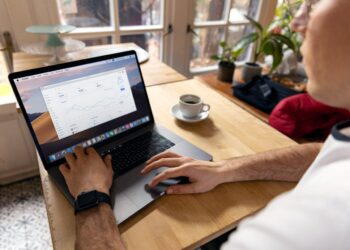 Photo by Firmbee.com: https://www.pexels.com/photo/person-using-black-laptop-7013068/