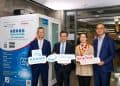 (From left) Louis Shun, regional CIO of IHH Healthcare North Asia, Dr Kenneth Tsang, regional CEO of IHH Healthcare North Asia, Fiona Lau, CEO of SmarTone and Michael Chen, head of Business Markets of SmarTone